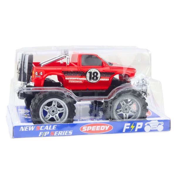 Off-road leksaksbil 4WD med stora däck, push-start, 27 cm