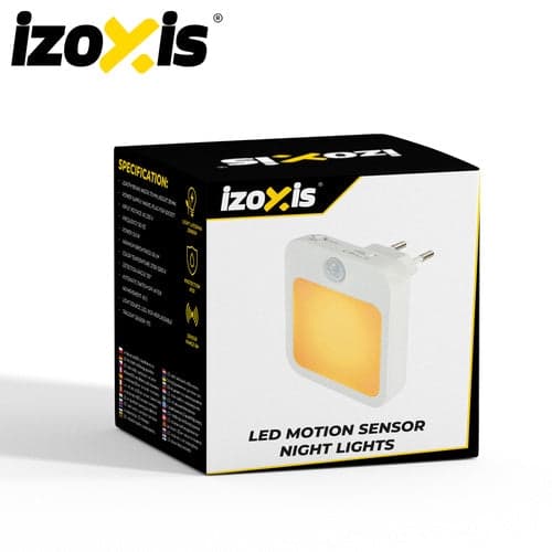 LED nattlampa med rörelse- och skymningssensor 2-pack 230V varmvit