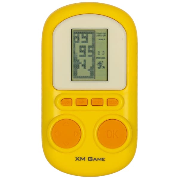 Mini arkadspel fickkonsol för barn 6+ gul, 2x AAA (ingår ej) Gul
