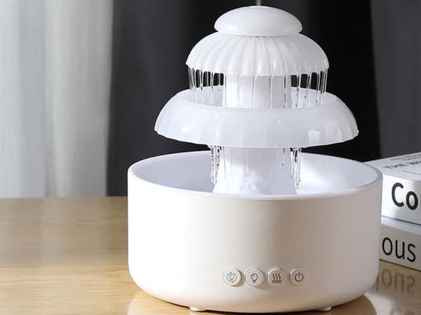 Luftfugter 600 ml med aromadiffuser RGB LED USB 10 W