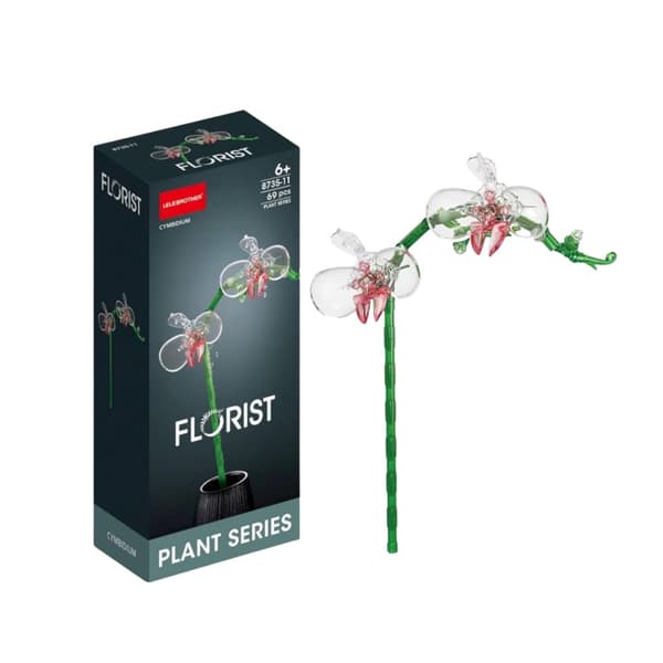 Blomster-byggeklodser sæt 60–150 dele, tilfældigt design