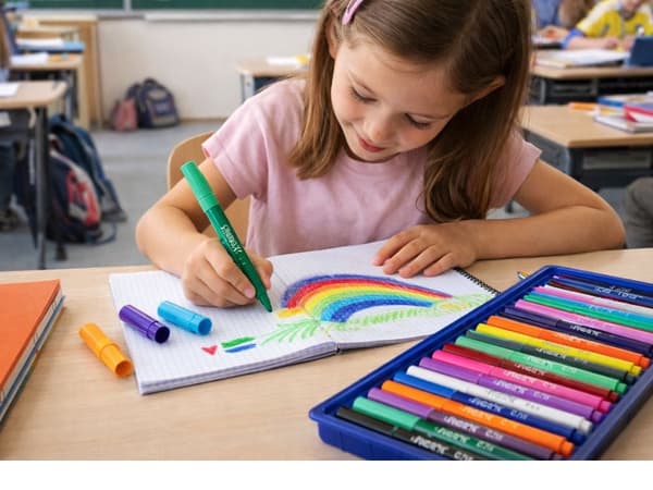 Farveskiftende tuschpenne 25-pack, vandbaserede magic markers