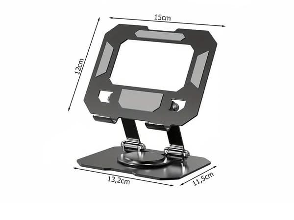 Tablet-holder justerbar 4–16 tommer 360° rotation i kulstål