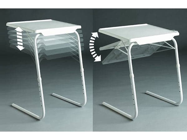 Hopfällbart laptopbord justerbar höjd 52–73 cm vinklingsbart 52x40