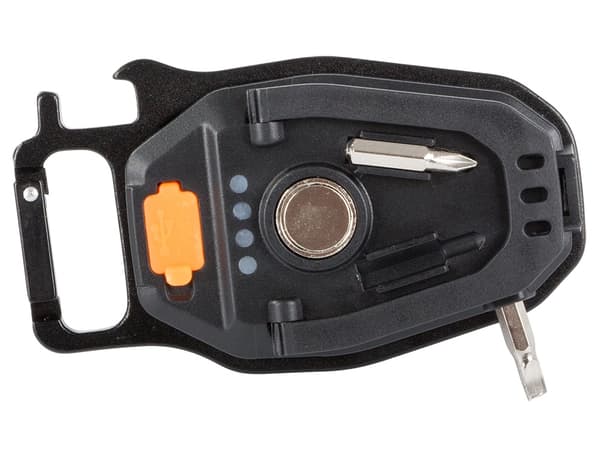 Avainperän taskulamppu COB LED USB-lataus magneetilla ja pullonavaajalla