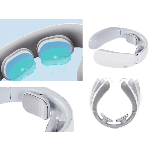 Nackmassager med elektriska impulser 12 program batteridriven inkl AAA