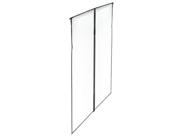Magnetisk insektnet til dør 110x220 cm sort polyester med stifter Black