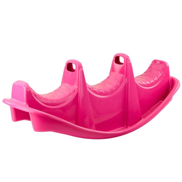 Trepersoners gynge til børn 1+ rosa plast 100x40x39 cm