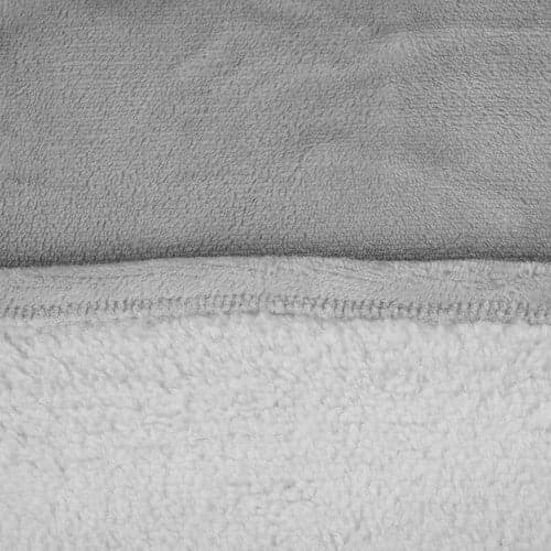 Oversize sweatshirt-viltti hupulla ja taskulla flanelli harmaa XXL