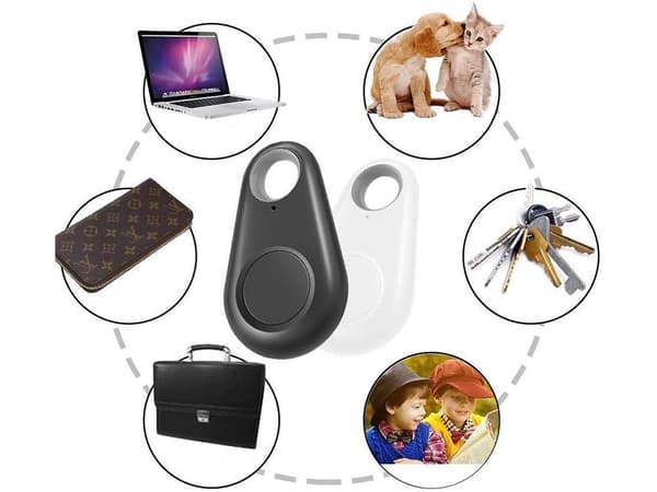 Bluetooth-avaintenetsin/avaimenperä 25 m iOS/Androidille, musta