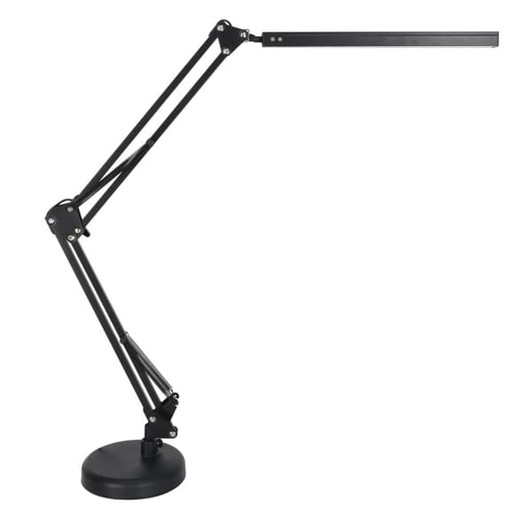 LED-skrivebordslampe med klemme USB 10 niveauer 3500–6000K sort