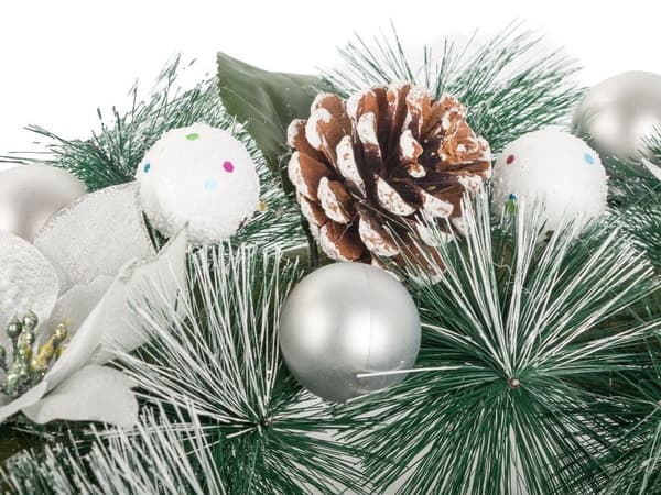 Julekrans med kogler 30 cm
