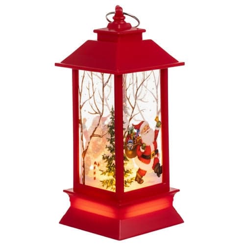 Jullykta LED-ljus röd 12,5 cm batteridriven LR44 (ingår)