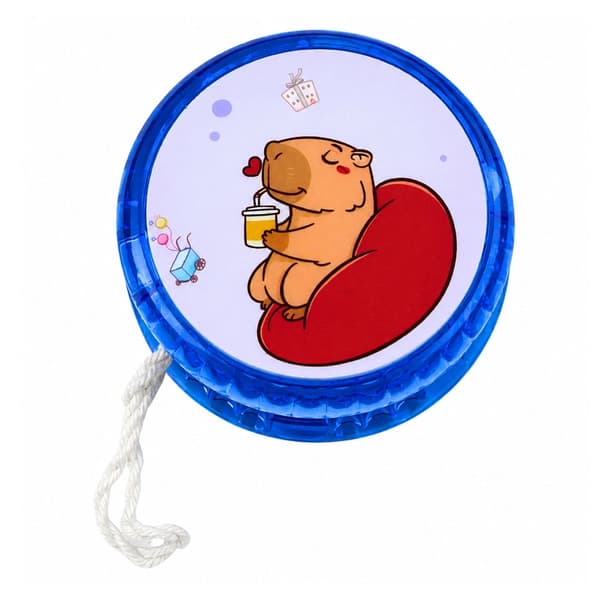 Jojo för barn med capybara-motiv och ljuseffekter, plast 5,5 cm