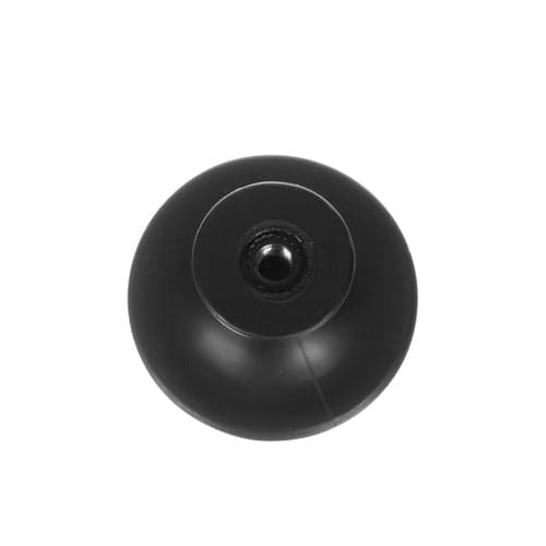 Møbelknopper mat sort 10-pak 3x2,6 cm inkl skruer