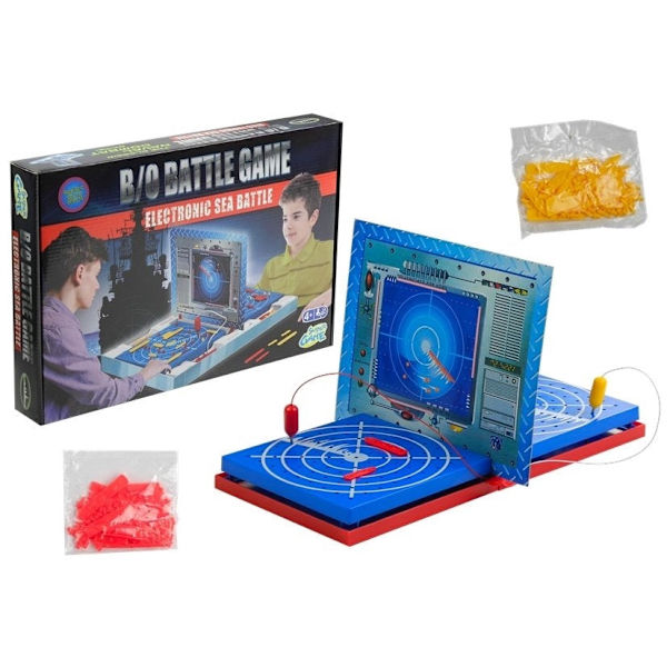 Elektroniskt Sänka skepp-spel för 2 spelare, från 7 år