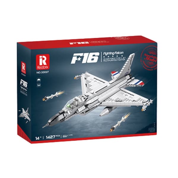 F-16 Fighting Falcon byggeklodsmodel 1427 dele 49 cm