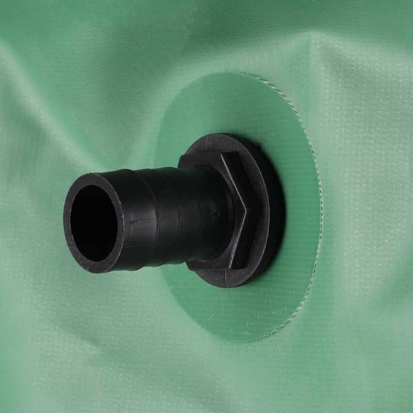 Fällbar regnvattenbehållare 500L PVC med kran och lock 100x78 cm