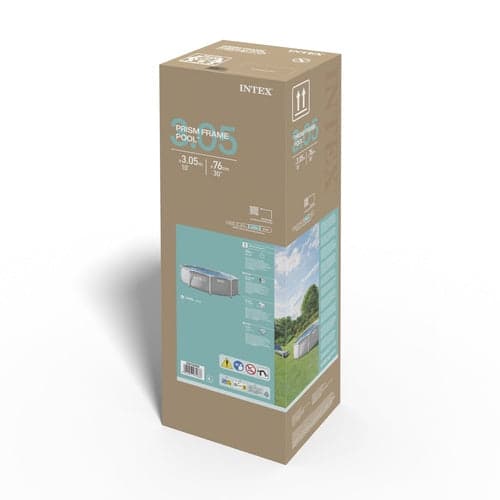 Ram pool 305x76 cm 4485 l över mark Intex Prism Frame 26700