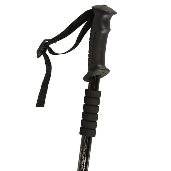 Fällbara trekkingstavar aluminium justerbara 65-135 cm svart/vit