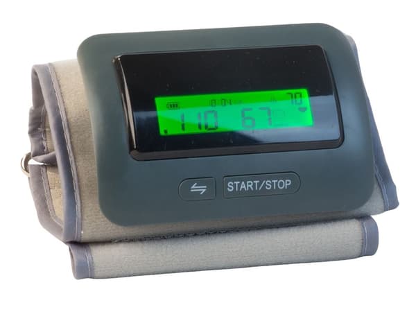 Automatisk blodtryksmåler overarm med pulsmåling LCD manchet 22–32