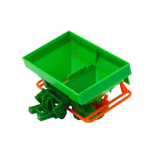 Legetraktor med såmaskine i plast 33,5 cm rød/grøn