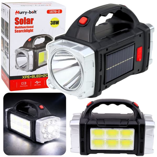 LED-solarlampe genopladelig 2400 mAh Micro USB HB 1678 6