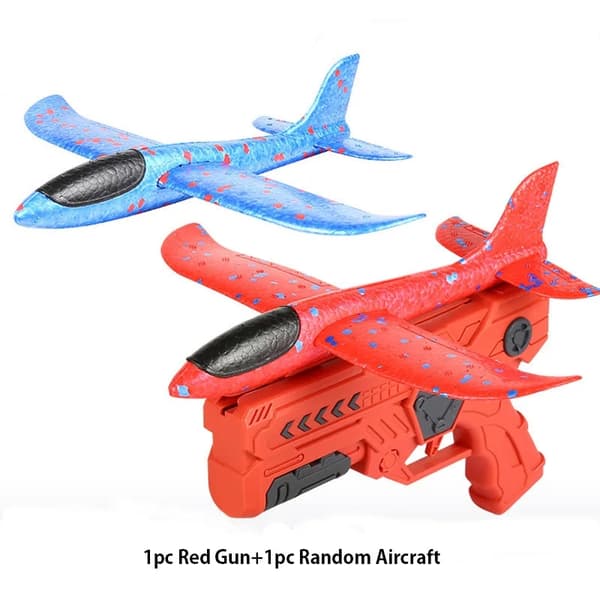 Skumflygplan för Barn – Utskjutande Glidflygplan i Mjuk Foam Red Gun Random Red Gun Random