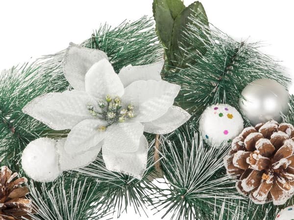 Julekrans med kogler 30 cm