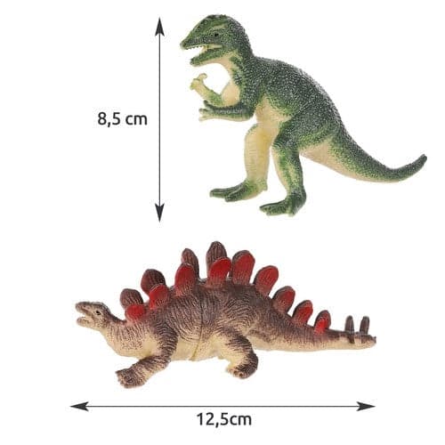 Dinosauriefigurer 12-pack PVC 8,5 cm leksaksfigurer