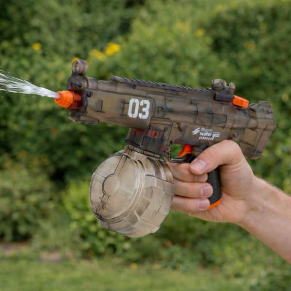 Elektrisk vandpistol automatisk 450 ml genopladelig 8–9 m