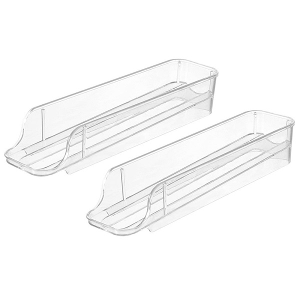 Äggbox för kylskåp 14 ägg, 2 stapelbara äggbrickor transparent