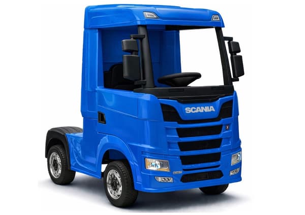 Batteribil Scania 500R HL698 4x4 blå för barn