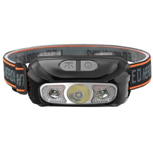 LED-otsalamppu 180 lm, ladattava, Micro-USB, IPX4, 6 tilaa