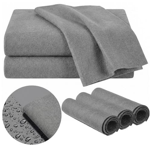 Mikrofiber fönsterduk 30x40 cm 3-pack 280 g/m² grå