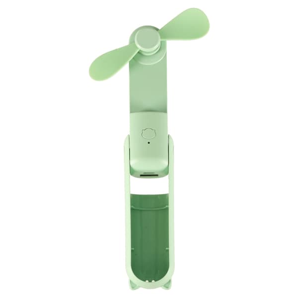 Mini USB bordventilator foldbar USB-C 3 hastigheder powerbank grøn Green