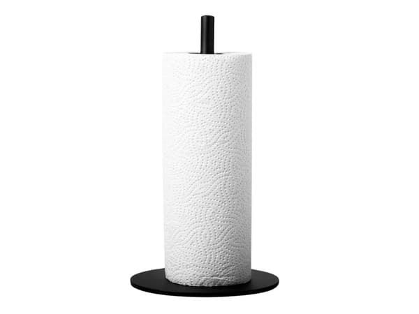 Pappershållare för hushållspapper svart metall 32 cm