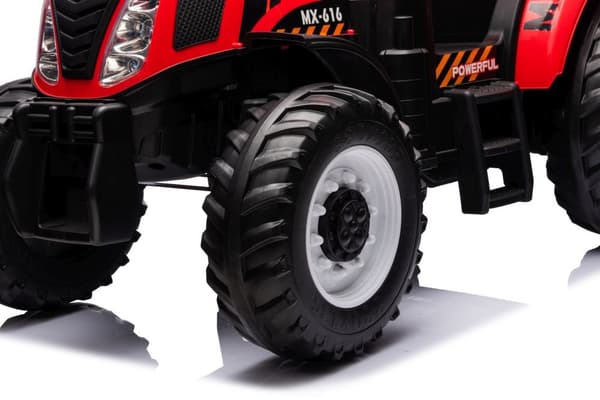 Eltraktor til børn 24V rød Battery Tractor A011