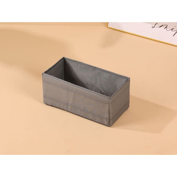 Förvaringsorganiser underkläder/strumpor grå polyester 28x14x13 cm