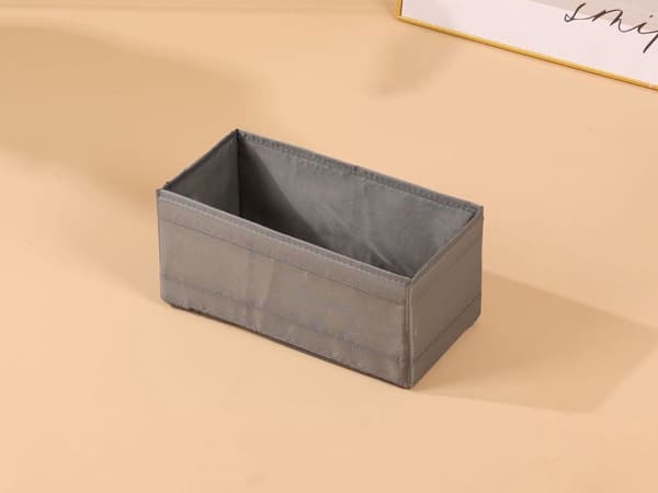 Opbevaringsorganisator undertøj/sokker grå polyester 28x14x13 cm