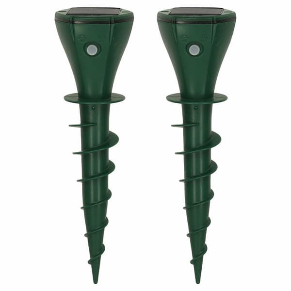Aurinkokäyttöinen myyräkarkotin 2-pack IP65, 3 värinätilaa