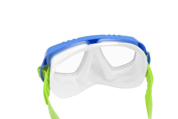 Dykmask och snorkel barn 3+ marinblå UV-skydd latexfri 2-pack