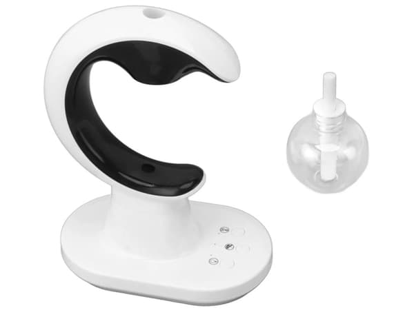 Luftfugter 90 ml med aromaterapi LED-natlampe USB hvid