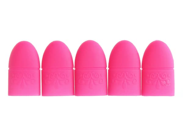 Silikone neglehætter til fjernelse af gel/akryl 5-pack
