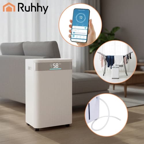 Affugter 20 l/24h 4,3 l tank WiFi appstyring Smart Life