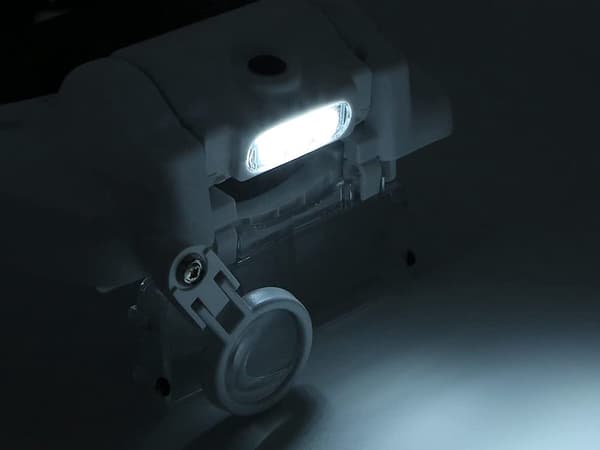 Pandelup med LED-belysning 1,5x/2x/8x sort/hvid