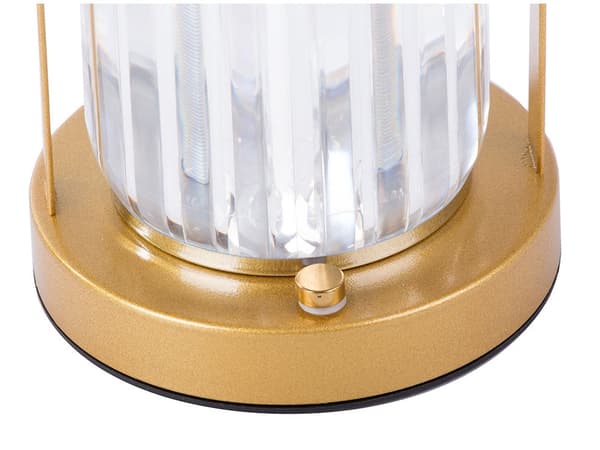 Bordslampa LED med glasdiffusor touch USB-laddning 21 cm