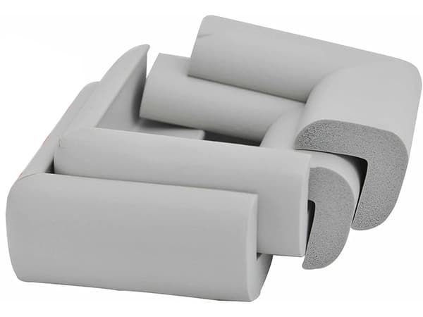 Hörnskydd skumplast grå 10 mm 55x55x35 mm 4-pack