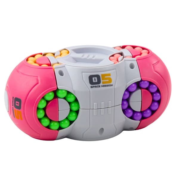 Roterende logikpuslespil Magic UFO-kapsel med farvebolde, ABS-plast