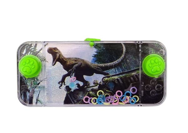 Vandarkadespil dinosaur ringkast håndholdt 15x7 cm 1-pack